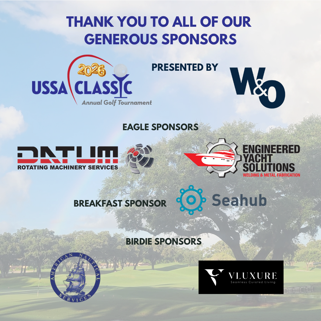 2026 USSA Golf Classic sponsor graphic presented by W&O Supply, with Eagle, Team Name, Breakfast, and Birdie sponsors